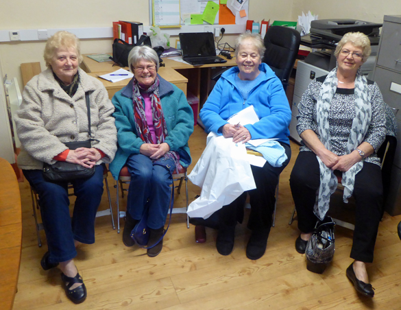 (left to right) Margaret, Jean, Maureen and Marion at The Pilton Story