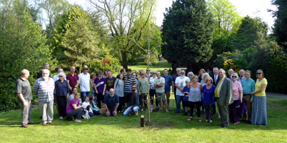 A crowd of over 50 people came to pay tribute to the man who 'loved Rotary Gardens'.